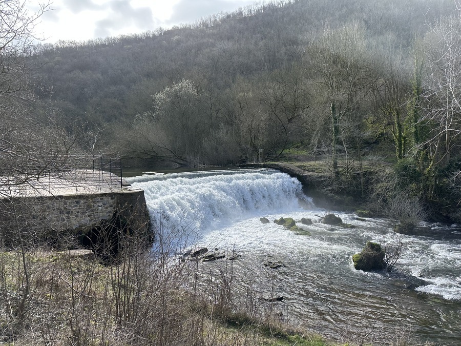 Monsal Dale waterfall, Peak District