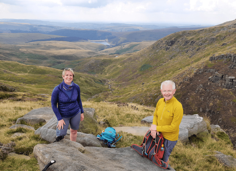 View from Kinder Downfall, Kinder Scout Peak District