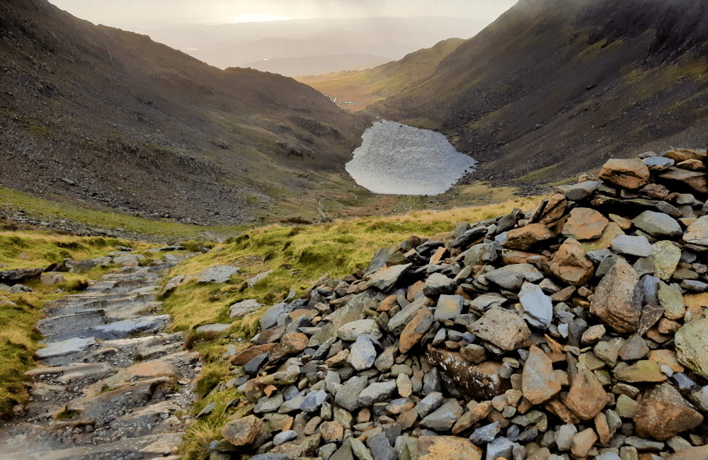 Goat's Hawse and Goat's Water Coniston Fells Lake District