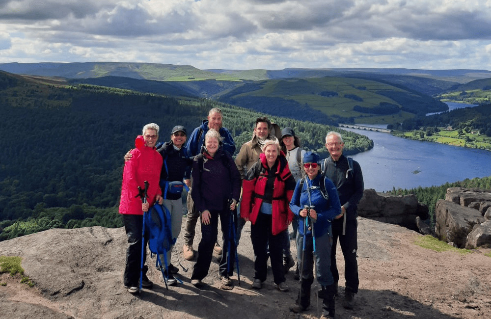 On Bamford Edge - Peak District. Trek Training Success Story