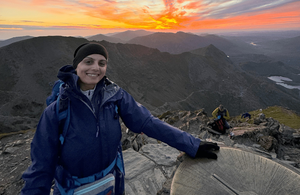 Sam on Snowdon Summit - Trek Training Success Story