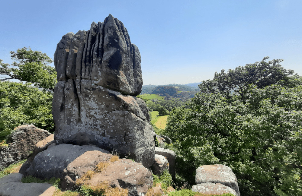 Rock on Robin Hood's Stride Peak District