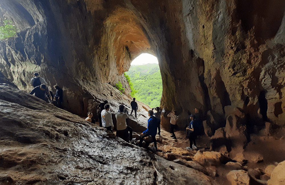 Corporate Group in Thors Cave Peak District