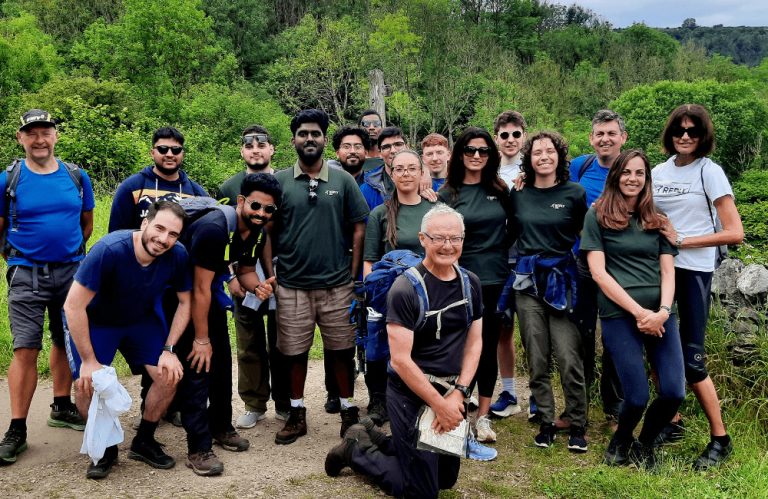 Corporate Group in Monsal Dale Peak District Diversity