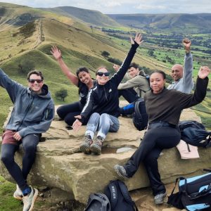 Group on Back Tor Great Ridge Diversity Peak District (2)
