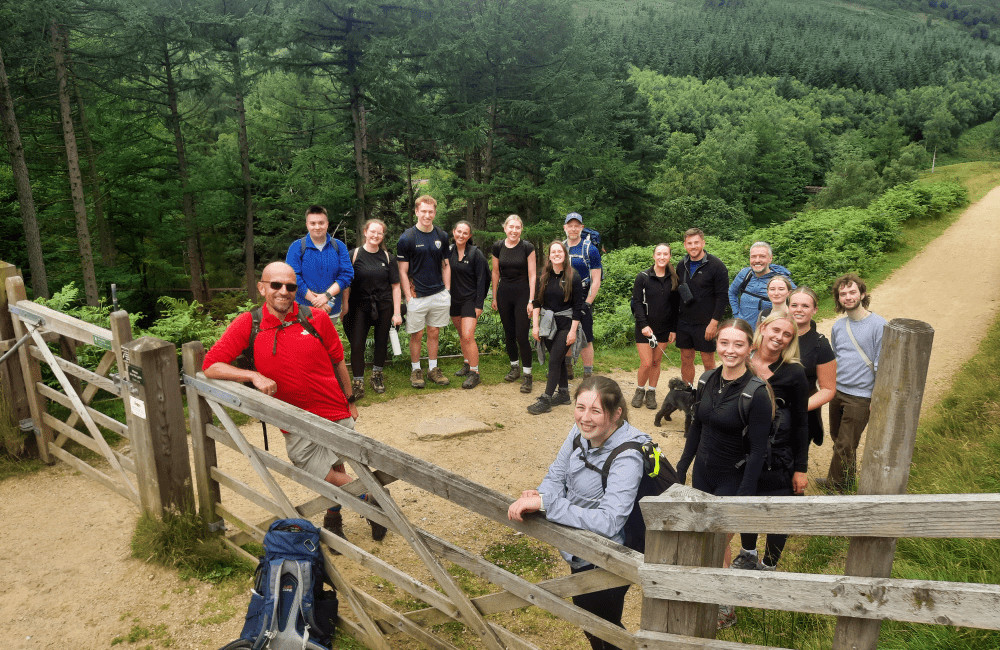 Happy Corporate Group Derwent Walk Peak District