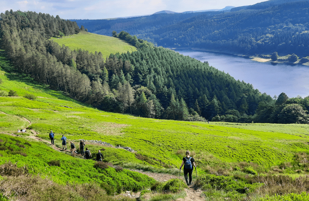 View of Ladybower Peak District