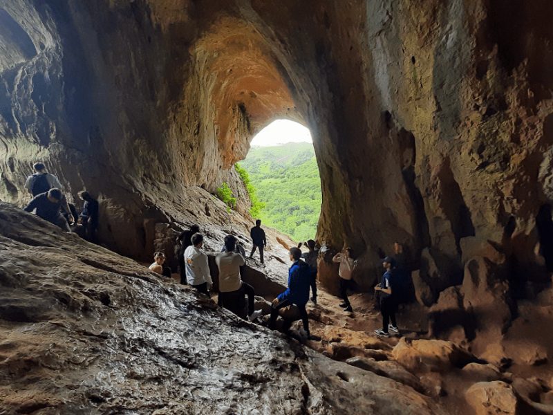 Corporate Group in Thors Cave Peak District