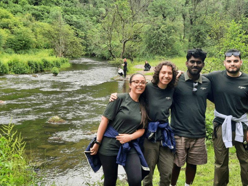 Corporate Group in Monsal Dale Peak District Diversity