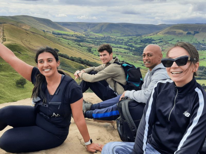 Happy Corporate Group Back Tor Peak District Diversity (2)