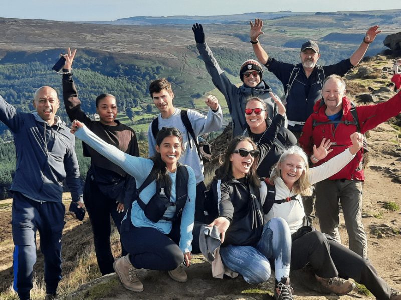 Happy Corporate Win Hill Peak District Diversity